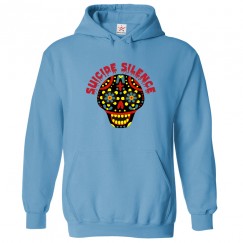 Silence Sugar Skull Design Suicide Band Hoodie